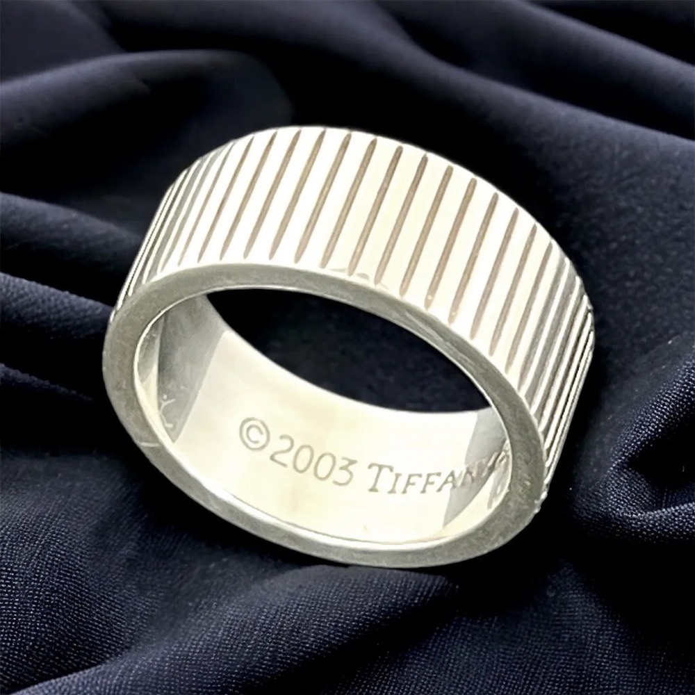 Tiffany & Co Ring  - Vintage Coin Edge Ring Size 4.5 - 2003